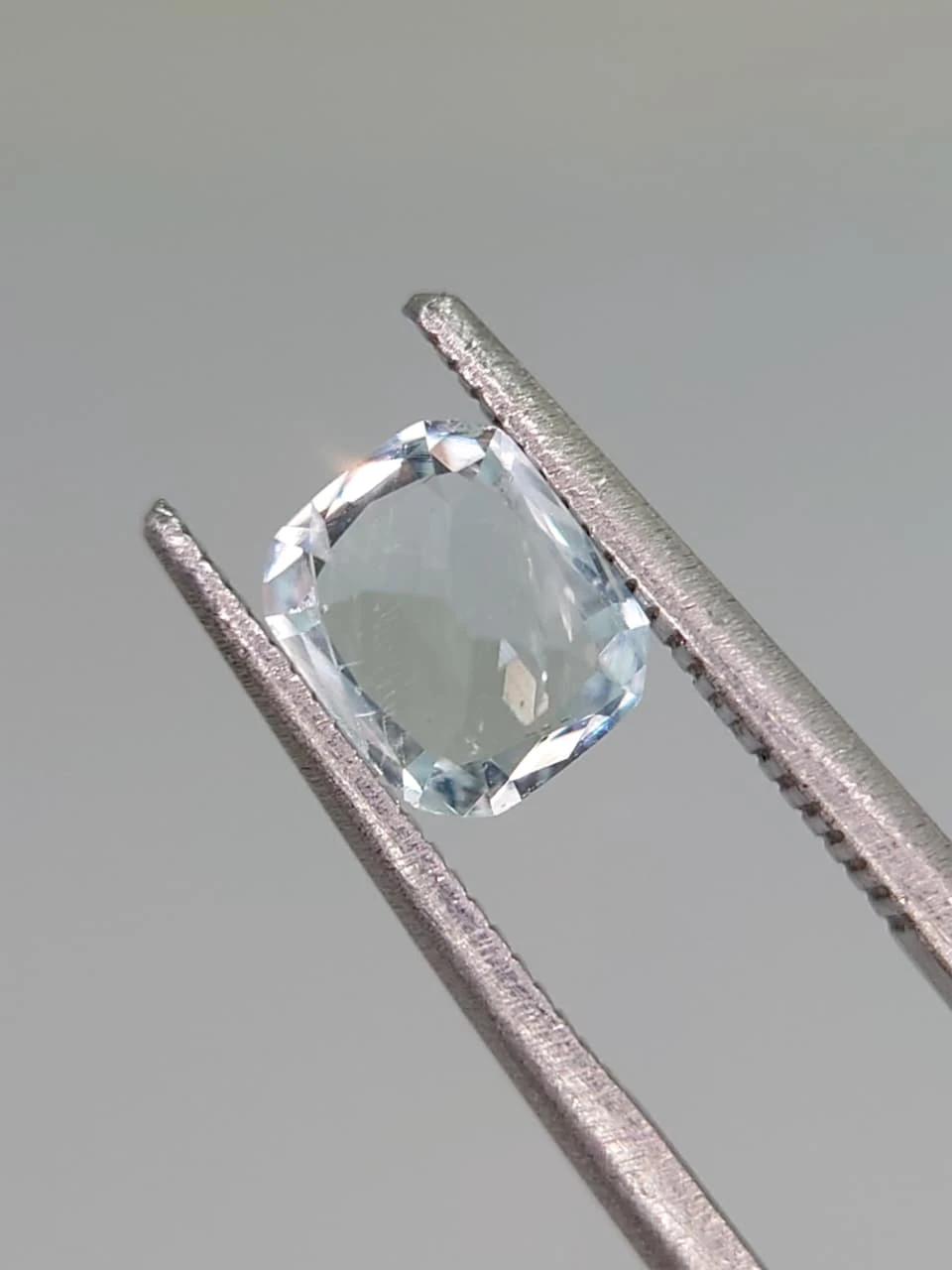 0.7ct Natural Cushion Faceted Aquamarine from Nigeria — view 5